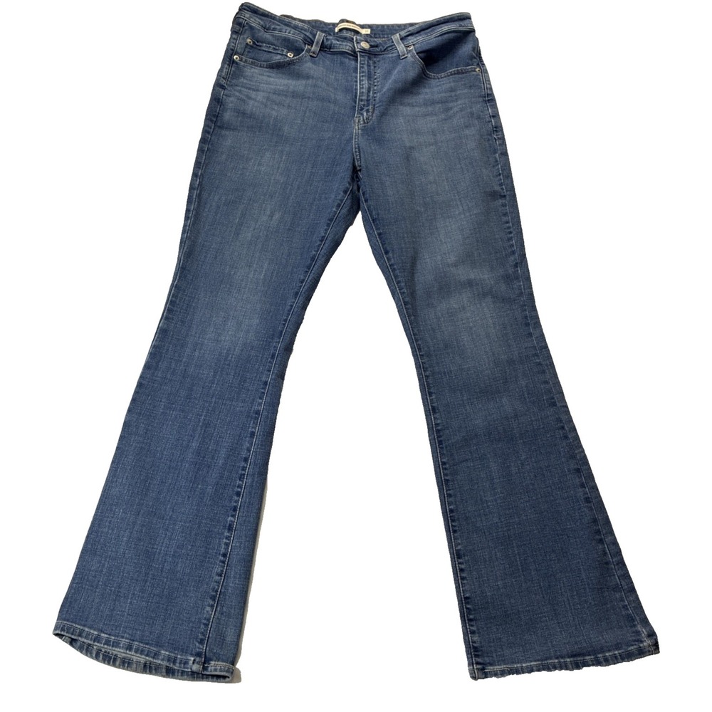 Levi's 725 High Rise Bootcut Jeans Medium Wash Blue Denim Women's Size 33x31